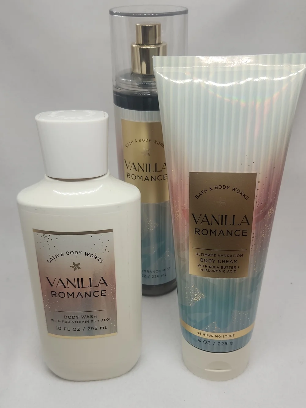 Bath & Body Works Vanilla Romance Body Care Set New